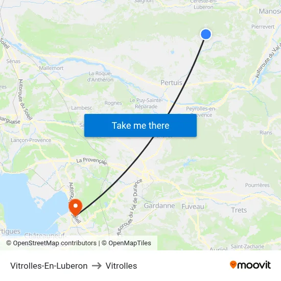 Vitrolles-En-Luberon to Vitrolles map