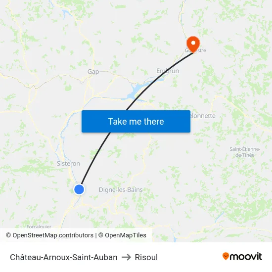 Château-Arnoux-Saint-Auban to Risoul map