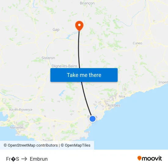 Fr�S to Embrun map