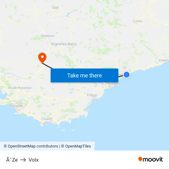 ÃˆZe to Volx map