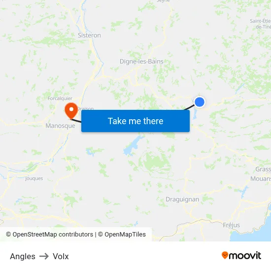 Angles to Volx map