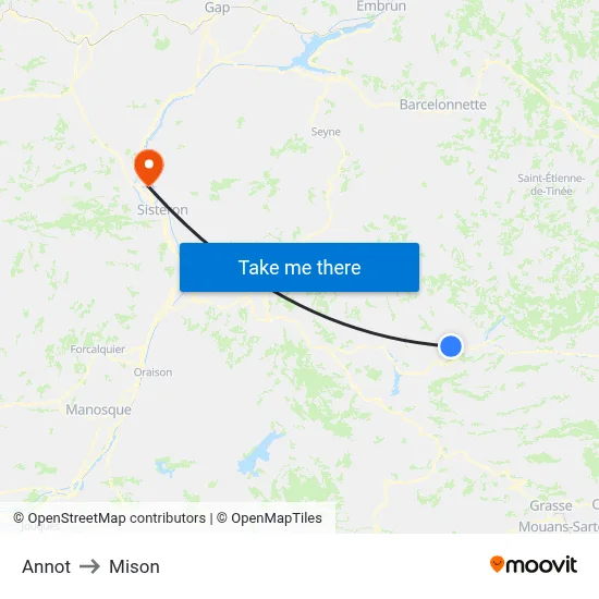 Annot to Mison map