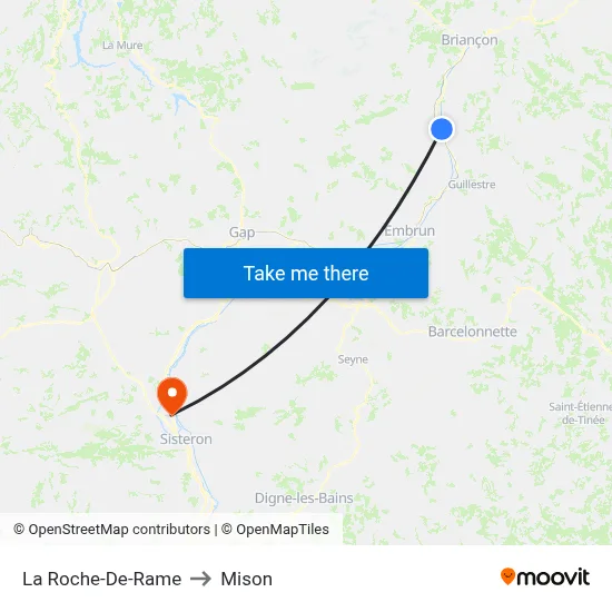 La Roche-De-Rame to Mison map
