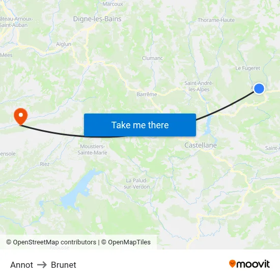 Annot to Brunet map