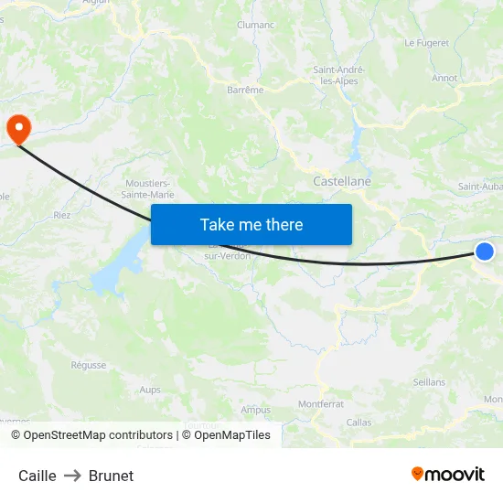 Caille to Brunet map