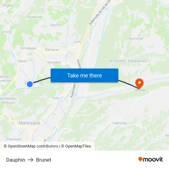 Dauphin to Brunet map