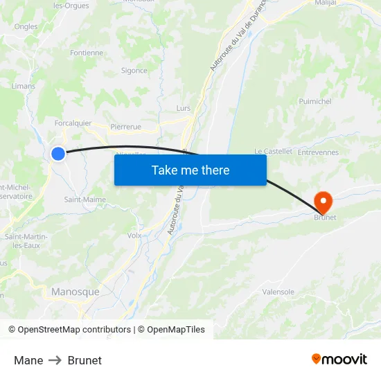 Mane to Brunet map