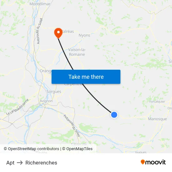 Apt to Richerenches map