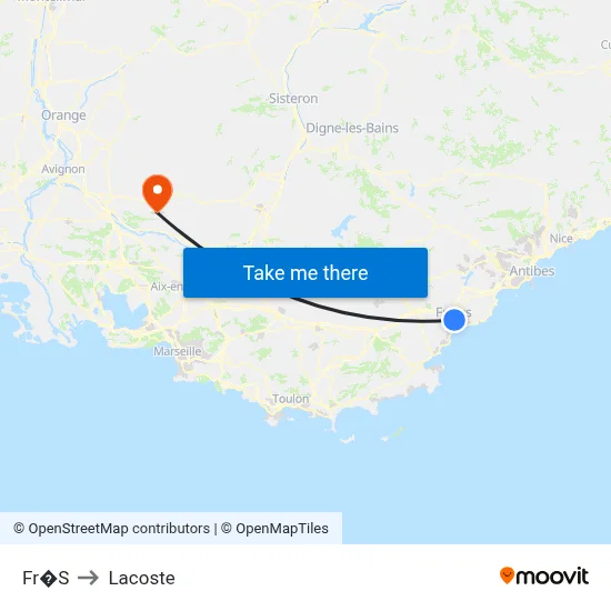 Fr�S to Lacoste map