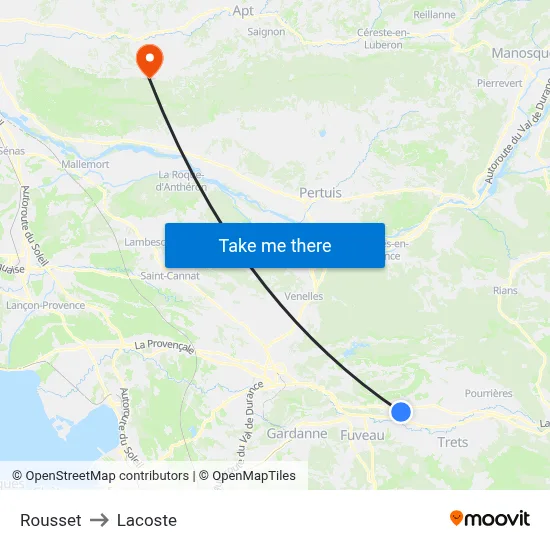 Rousset to Lacoste map