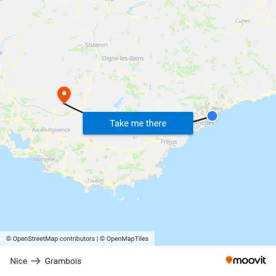 Nice to Grambois map