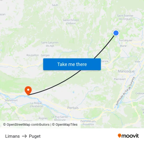 Limans to Puget map