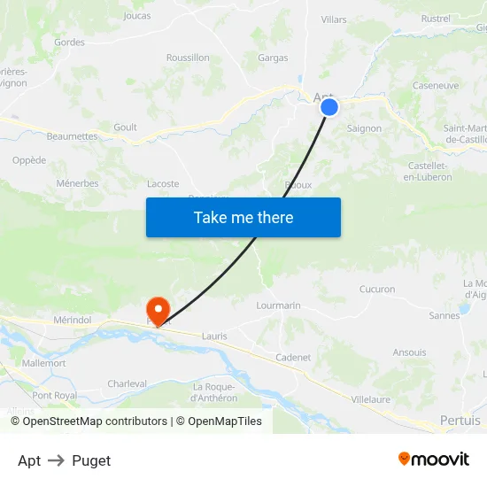 Apt to Puget map