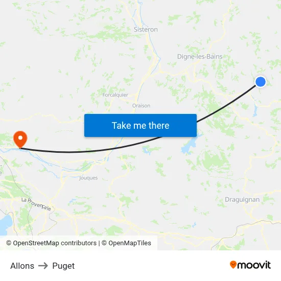 Allons to Puget map
