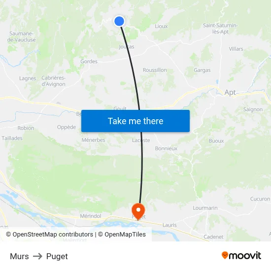 Murs to Puget map