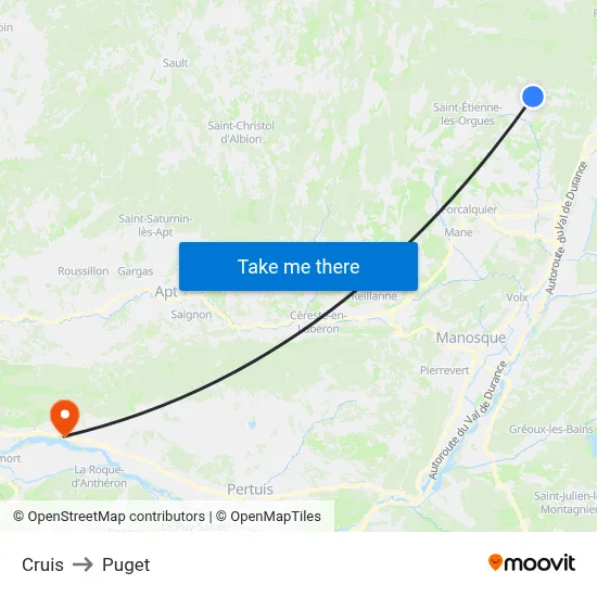 Cruis to Puget map