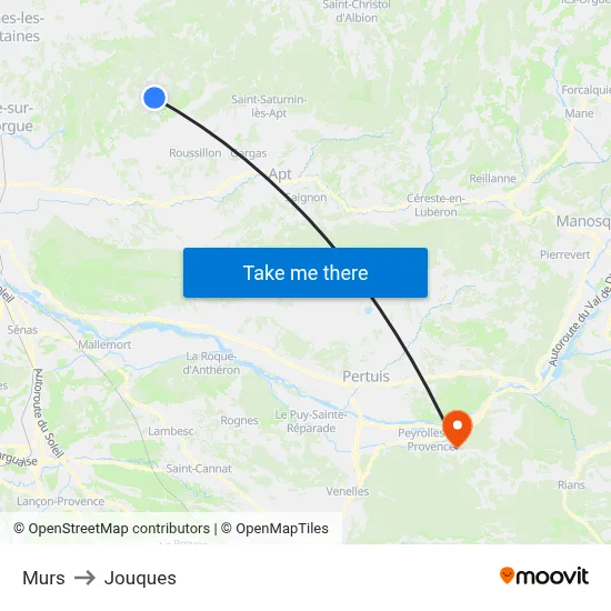 Murs to Jouques map