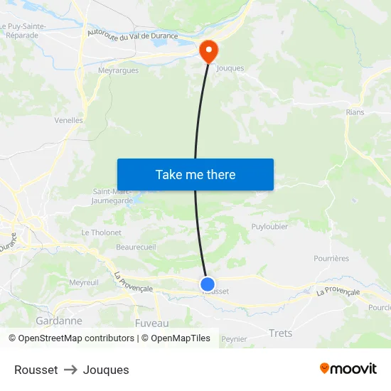 Rousset to Jouques map