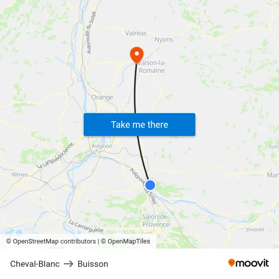 Cheval-Blanc to Buisson map