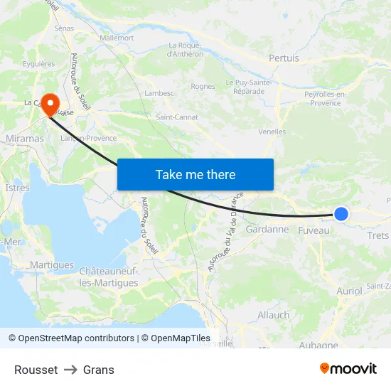 Rousset to Grans map