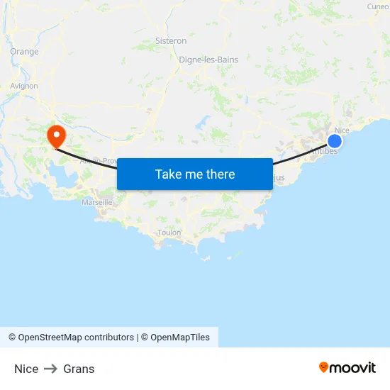 Nice to Grans map