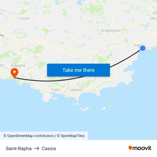 Saint-Rapha to Cassis map