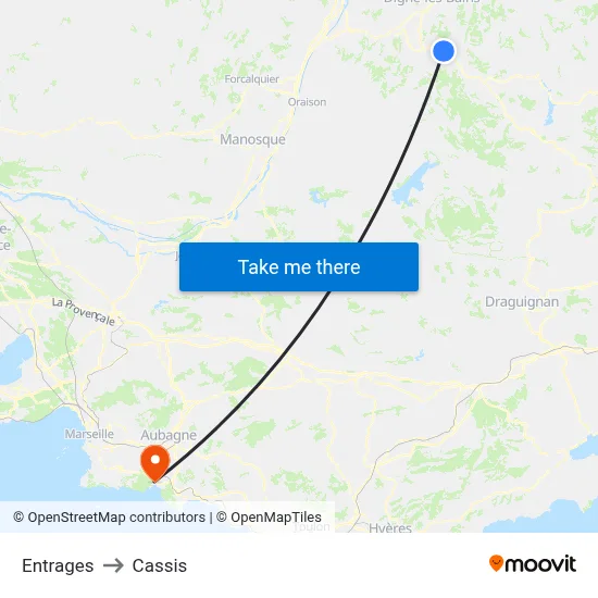 Entrages to Cassis map