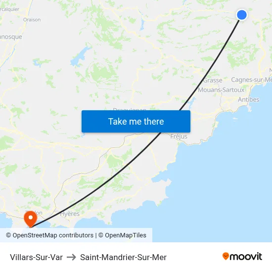 Villars-Sur-Var to Saint-Mandrier-Sur-Mer map