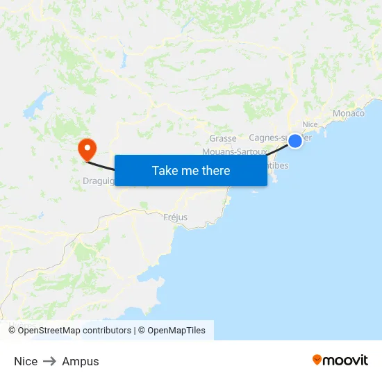 Nice to Ampus map