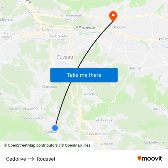 Cadolive to Rousset map