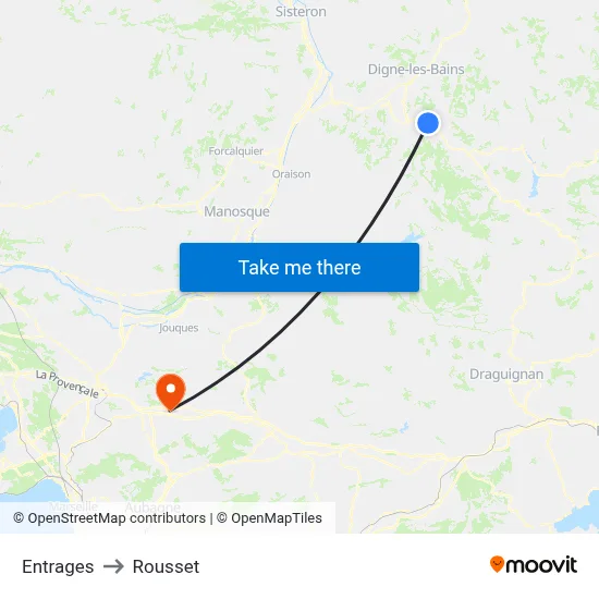 Entrages to Rousset map