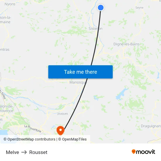 Melve to Rousset map