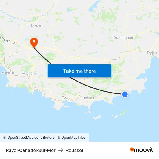 Rayol-Canadel-Sur-Mer to Rousset map