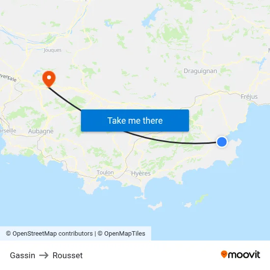 Gassin to Rousset map