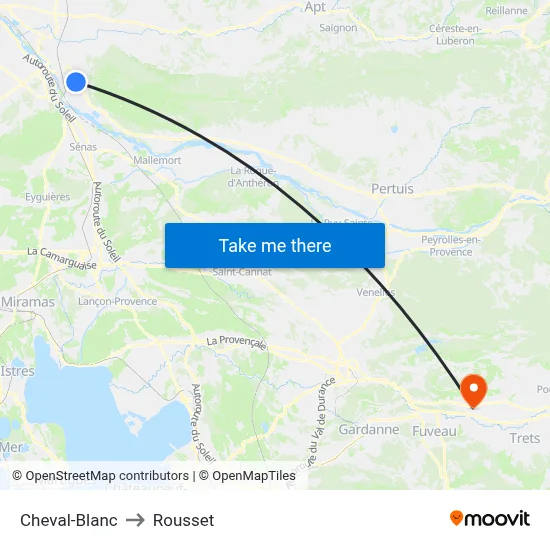 Cheval-Blanc to Rousset map