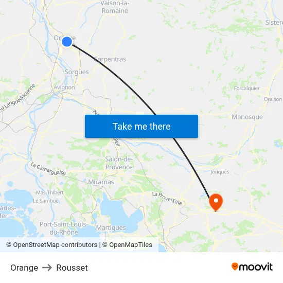 Orange to Rousset map