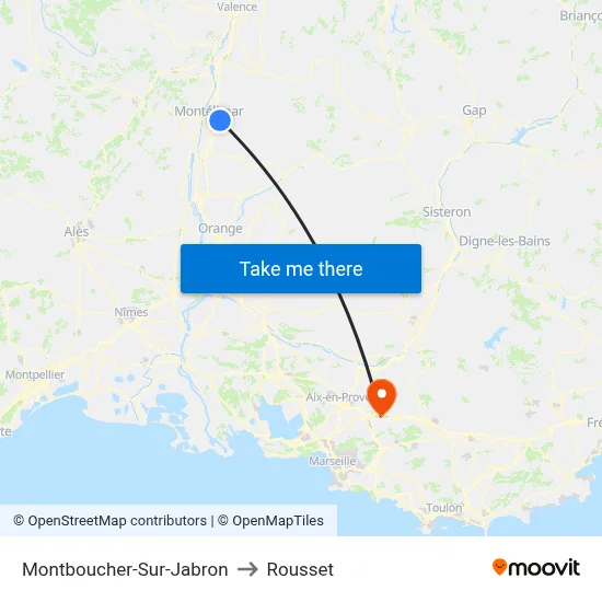 Montboucher-Sur-Jabron to Rousset map