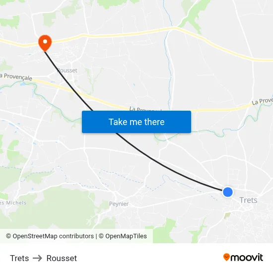 Trets to Rousset map