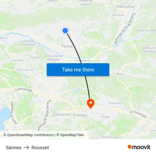 Sannes to Rousset map