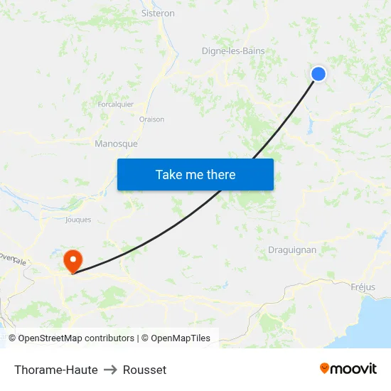 Thorame-Haute to Rousset map