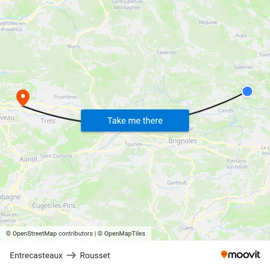 Entrecasteaux to Rousset map