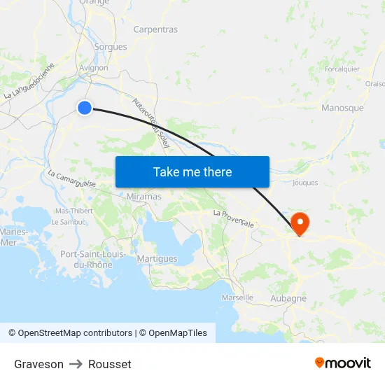 Graveson to Rousset map