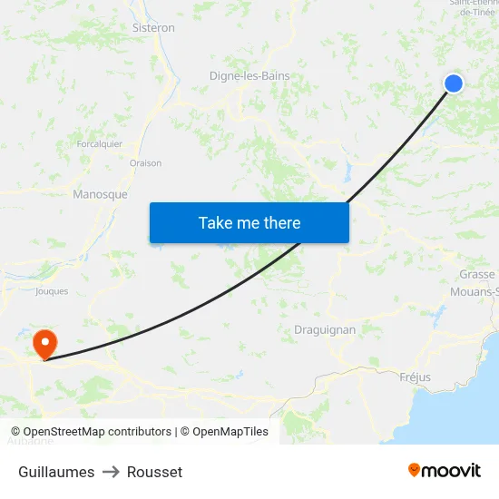 Guillaumes to Rousset map