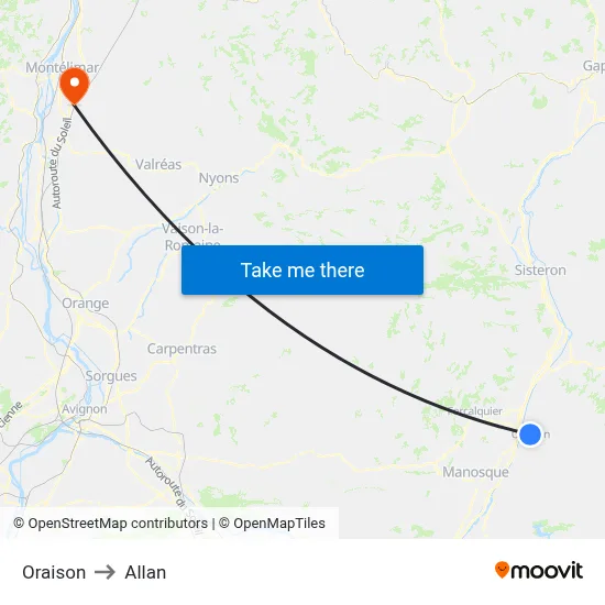 Oraison to Allan map