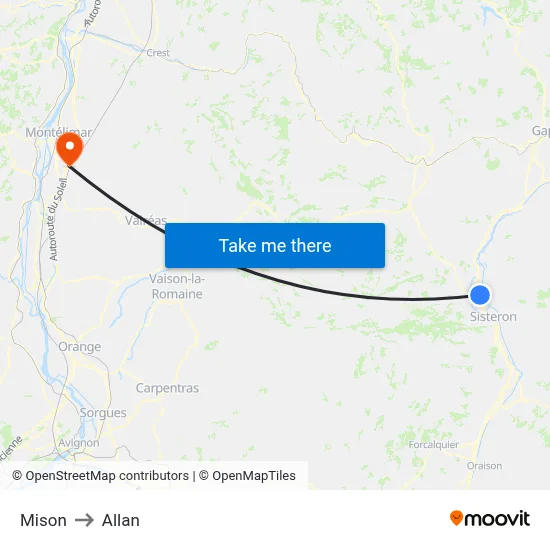 Mison to Allan map
