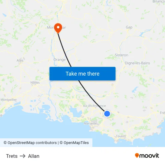 Trets to Allan map