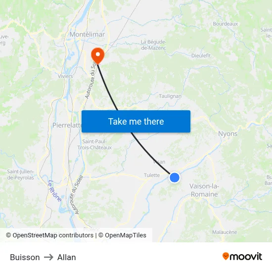Buisson to Allan map