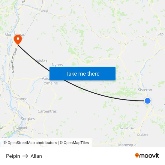 Peipin to Allan map