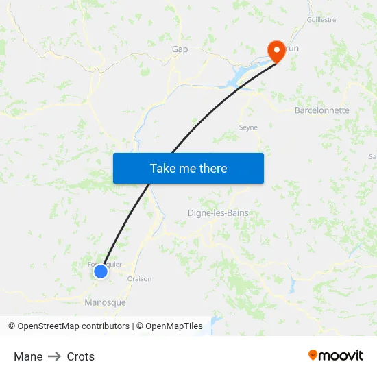 Mane to Crots map