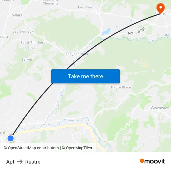 Apt to Rustrel map